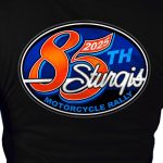 2025 Sturgis Women’s Motorcycle Rally Rally Logo Black Ladies T-Shirt - Image 4