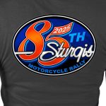 2025 Sturgis Women’s Motorcycle Rally Rally Logo Charcoal Ladies T-Shirt - Image 4