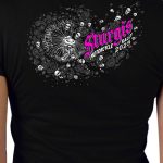 2025 Sturgis Women’s Motorcycle Rally Dandelion Black Ladies T-Shirt - Image 4