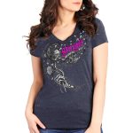 2025 Sturgis Women’s Motorcycle Rally Dandelion Heather Navy Ladies T-Shirt