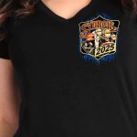 2025 Sturgis Women’s Motorcycle Rally Rushmore Black Ladies T-Shirt - Image 3
