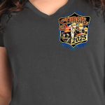 2025 Sturgis Women’s Motorcycle Rally Rushmore Charcoal Ladies T-Shirt - Image 3