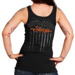 2025 Sturgis Women’s Motorcycle Rally Skeleton Hands Ash Ladies Tank Top - Image 2