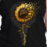 2025 Sturgis Women’s Motorcycle Rally Studded Flag Rose Black Ladies Tank Top - Image 3