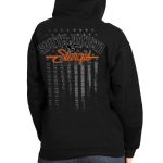 2025 Sturgis Motorcycle Rally Skeleton Hands Black Ladies Hooded Sweat - Image 7