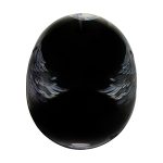 Hot Leathers HLT68 Eagle Black Advanced DOT Approved Motorcycle Skull Cap Half Helmet Biker - Image 6