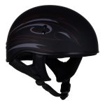 Hot Leathers Tribal Black Motorcycle Skull Cap Half Helmet DOT Approved HLT68 - Image 11