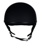 Hot Leathers HLT68 Type-1 Flat Black Flames Motorcycle DOT Approved Skull Cap Half Helmet - Image 5