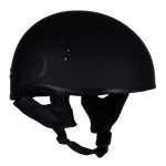 Hot Leathers HLT68 Type-1 Flat Black Flames Motorcycle DOT Approved Skull Cap Half Helmet - Image 11