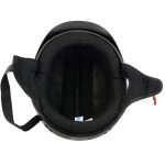 Hot Leathers HLT70 Stealth Glossy Black Motorcycle DOT Skull Cap Classic Half Helmet - Image 7