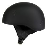 Hot Leathers Flat Matte Black Motorcycle Skull Cap Half Helmet DOT Approved HLD1001 - Image 5