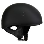 Hot Leathers HLT68-SP Flat Black The O.G. No Logo Motorcycle DOT Skull Cap Half Helmet Biker - Image 6