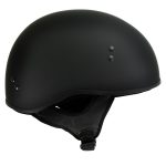 Hot Leathers HLT68-SP Flat Black The O.G. No Logo Motorcycle DOT Skull Cap Half Helmet Biker - Image 7