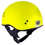 Milwaukee Helmets T68 The O.G. Hi-Vis Neon Yellow Motorcycle DOT Approved Skull Cap Half Helmet Biker - Image 6
