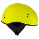Milwaukee Helmets T68 The O.G. Hi-Vis Neon Yellow Motorcycle DOT Approved Skull Cap Half Helmet Biker - Image 7