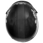 Milwaukee Helmets T70 Freedom Skulls Black Glossy Motorcycle DOT Approved Skull Cap Half Helmet Biker - Image 4
