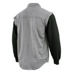 NexGen DM4444 Men’s Grey with Black Long Sleeve Button Down Shirt - Image 4
