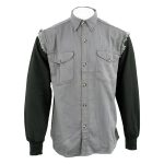 NexGen DM4444 Men’s Grey with Black Long Sleeve Button Down Shirt - Image 5