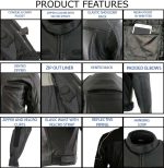 Milwaukee Leather LKM17013 Men’s Premium Black Advanced Leather Motorcycle Jacket w/ CE Armor Protection - Image 10