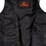 Hot Leathers VSL1009 Ladies Black Lambskin Vest with Grommet Accents - Image 8