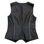 Hot Leathers VSL1016 Ladies ‘Rhinestone’ Black Leather MC Vest - Image 10