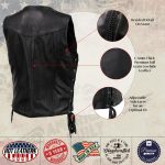 Hot Leathers VSL5001 USA Made Women’s ‘Vivacious’ Black Braided Motorcycle Leather Vest - Image 5