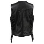 Milwaukee Leather USA MADE MLVSL5001 Women’s Black Vivacious Braided Motorcycle Leather Vest - Image 7