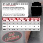 Hot Leathers VSM1014 Men’s Black Heavyweight Leather Vest with Inside Pocket - Image 3