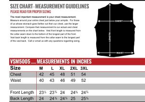 Hot Leathers VSM1018 Men’s Black ’10 Pocket’ Cowhide Leather Vest - Image 3