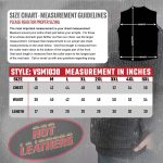 Hot Leathers VSM1030 Men’s Black ‘Conceal and Carry’ Leather Vest - Image 3