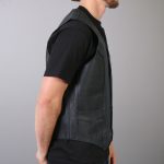 Hot Leathers VSM1032 Men’s Black ‘Classic’ Leather Vest - Image 2