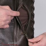 Hot Leathers VSM1040 Men’s Retro Brown ‘Side Lace’ Club Leather Vest - Image 5