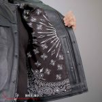 Hot Leathers VSM1049 Men’s Black Paisley Conceal and Carry Motorcycle Club Style Leather Vest - Image 10