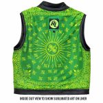 Hot Leathers VSM1050 Men’s Black Paisley Green Conceal and Carry Leather Vest - Image 7