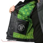 Hot Leathers VSM1050 Men’s Black Paisley Green Conceal and Carry Leather Vest - Image 5