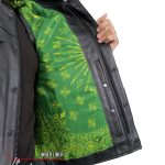 Hot Leathers VSM1050 Men’s Black Paisley Green Conceal and Carry Leather Vest - Image 6