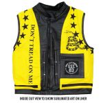 Hot Leathers VSM1053 Men’s Black Dont Tread On Me Conceal and Carry Leather Vest - Image 14