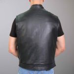 Hot Leathers VSM1053 Men’s Black Dont Tread On Me Conceal and Carry Leather Vest - Image 6