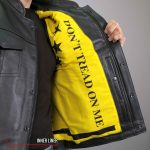 Hot Leathers VSM1053 Men’s Black Dont Tread On Me Conceal and Carry Leather Vest - Image 8