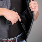 Hot Leathers VSM1053 Men’s Black Dont Tread On Me Conceal and Carry Leather Vest - Image 9