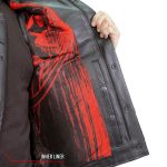 Hot Leathers VSM1055 Men’s Black Over The Top Skull Conceal and Carry Leather Vest - Image 6