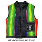 Hot Leathers VSM1057 Men’s Black Mexican Blanket Conceal and Carry Leather Vest - Image 8