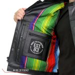 Hot Leathers VSM1057 Men’s Black Mexican Blanket Conceal and Carry Leather Vest - Image 5