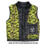 Hot Leathers VSM1058 Men’s Black Camo Flag Conceal and Carry Leather Vest - Image 5
