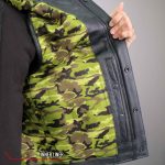 Hot Leathers VSM1058 Men’s Black Camo Flag Conceal and Carry Leather Vest - Image 8