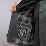Hot Leathers VSM1059 Men’s Black Flannel Grey Conceal and Carry Leather Vest - Image 7