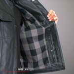 Hot Leathers VSM1059 Men’s Black Flannel Grey Conceal and Carry Leather Vest - Image 8