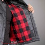 Hot Leathers VSM1060 Men’s Black Flannel Red Conceal and Carry Leather Vest - Image 8