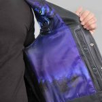 Hot Leathers VSM1062 Men’s Black Lone Wolf Conceal and Carry Side Lace Leather Vest - Image 8