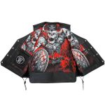 Hot Leathers VSM1064 Men’s Black ‘Viking Warrior’ Conceal and Carry Side Lace Leather Vest - Image 4